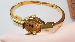 Vintage Bucherer Swiss Made Watch/ Bangle Gold Plated